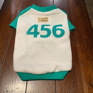 Squid Games dog shirt.